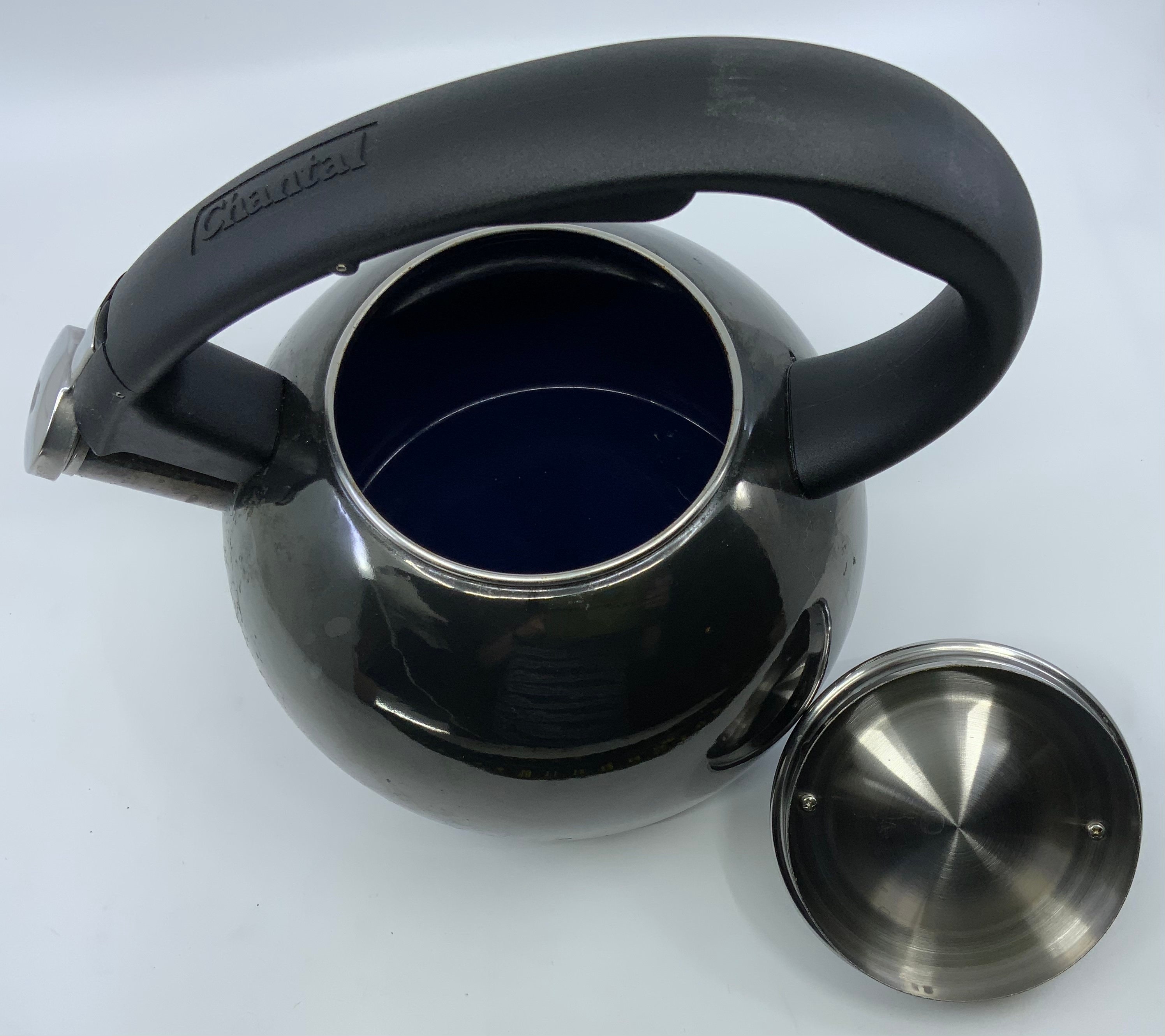 Tea Kettle Chantal Black Lever Handle Lifting Spout Etsy