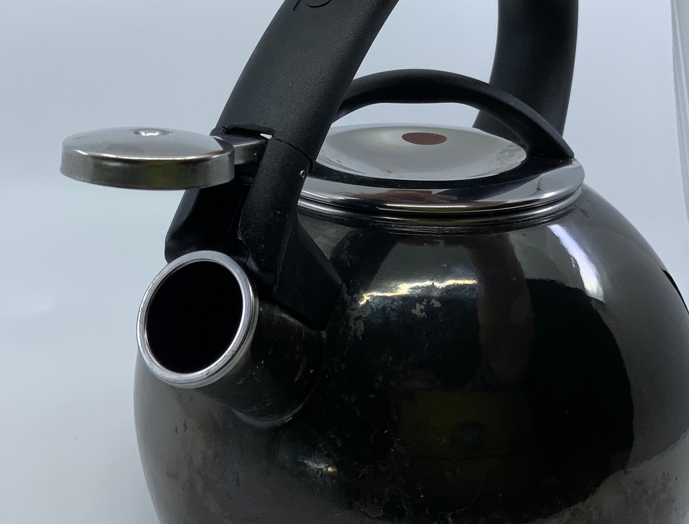 Tea Kettle Chantal Black Lever Handle Lifting Spout Etsy