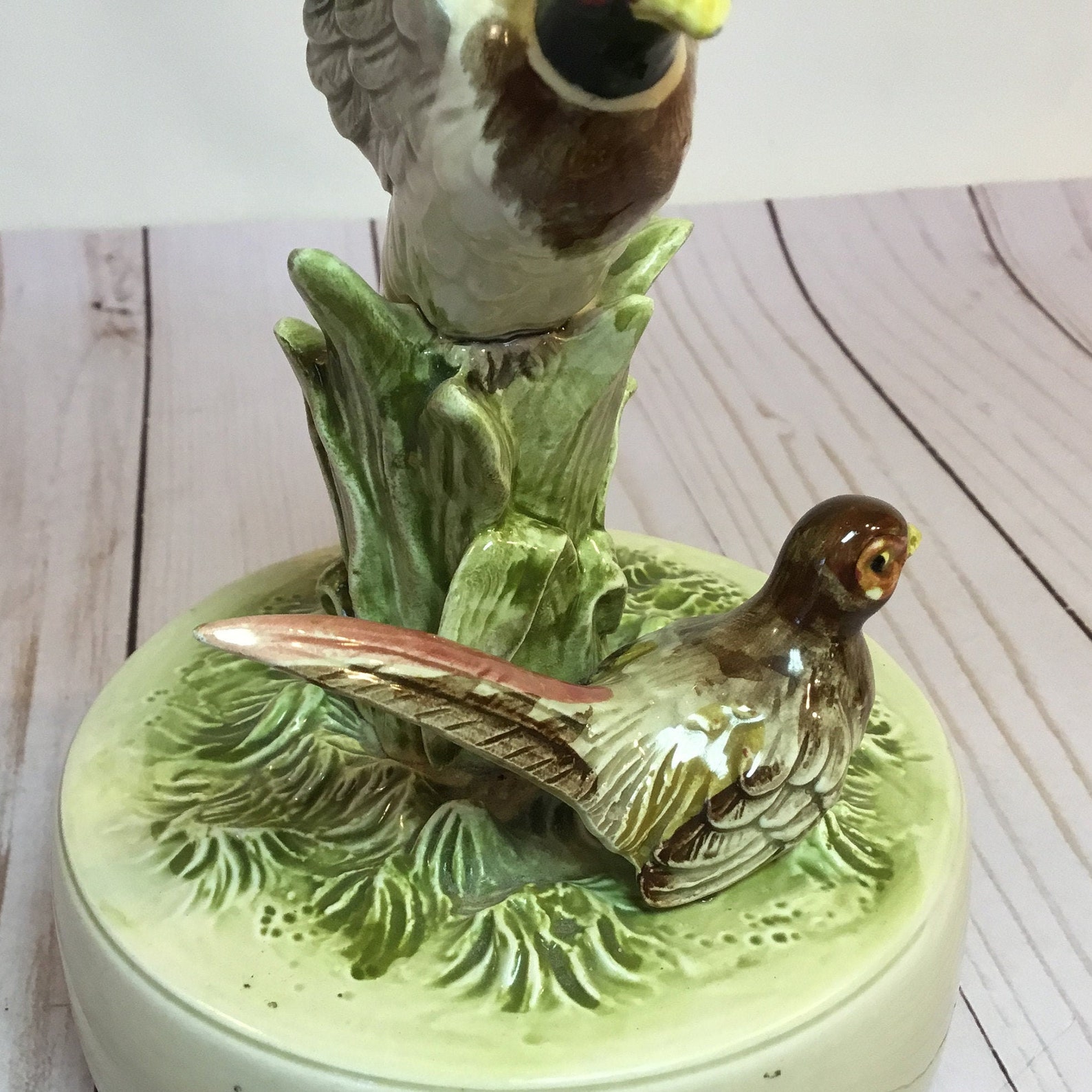 Otagiri Music Box Birds Pheasant Greensleeves Japan 1979 Etsy