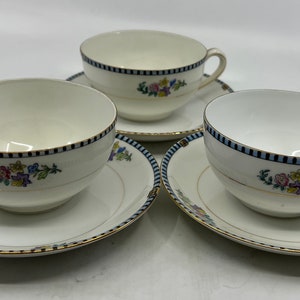 Vintage- Set- Noritake- Sheridan- China- Cup- Saucer- Set- Discontinued