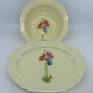 W.S. George- Canarytone- Platter- Bowl- Serving- LIDO