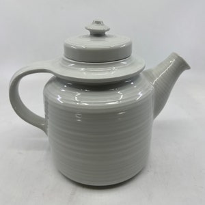 Arabia- Kaarna- Finland- Pottery- Stoneware- Tea Set- Tea Pot- White