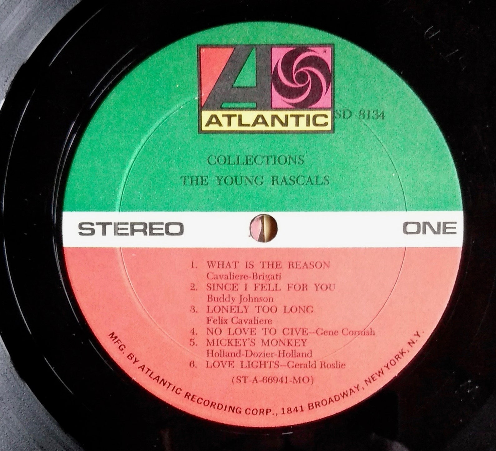 1966 Atlantic Records Collections the Young Rascals Stereo Etsy