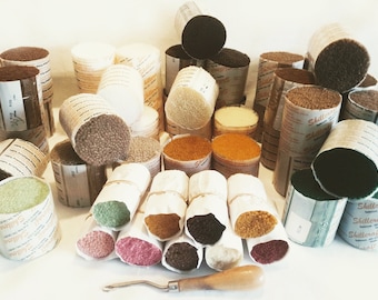 Lot de fils pour crochets de verrouillage Shillcraft, couleur terre, couleur - 42 intégralité / 9 parties / 1 outil pour crochet de tapis