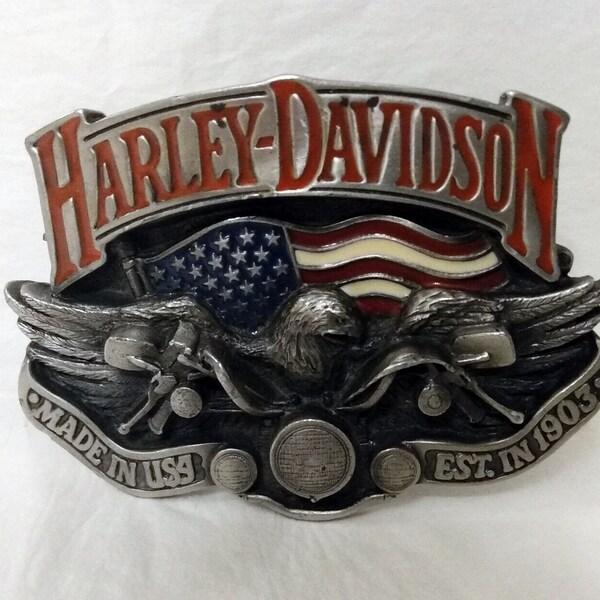 Harley Davidson Belt Buckle - Etsy