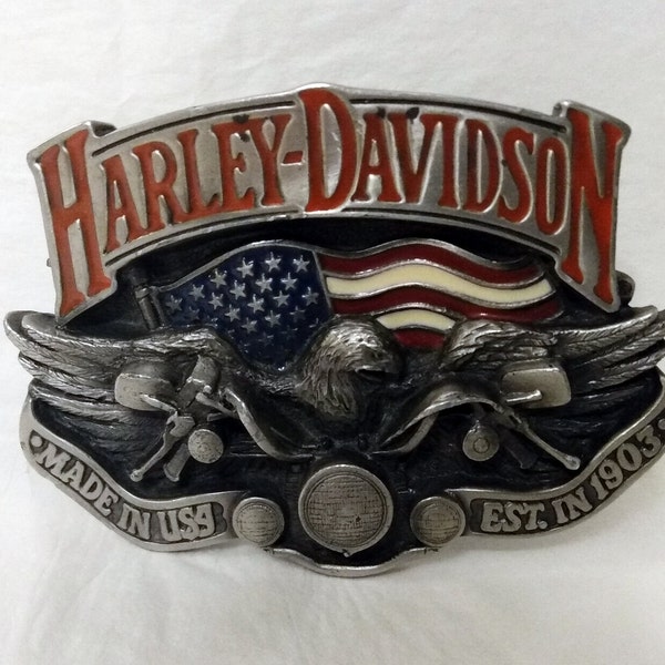 Harley Davidson Belt Buckle Etsy