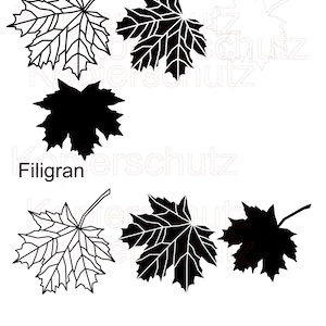 Fall Leaf Maple Leaves Leaf Autum Digital File SVG PNG JPEG Cameo Brother Cricut Plotter Print & Cut Seasons Geometric Polygon