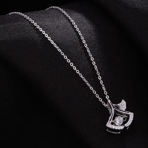 Handmade Silver Plated Charm Necklace: Wedding Jewelry