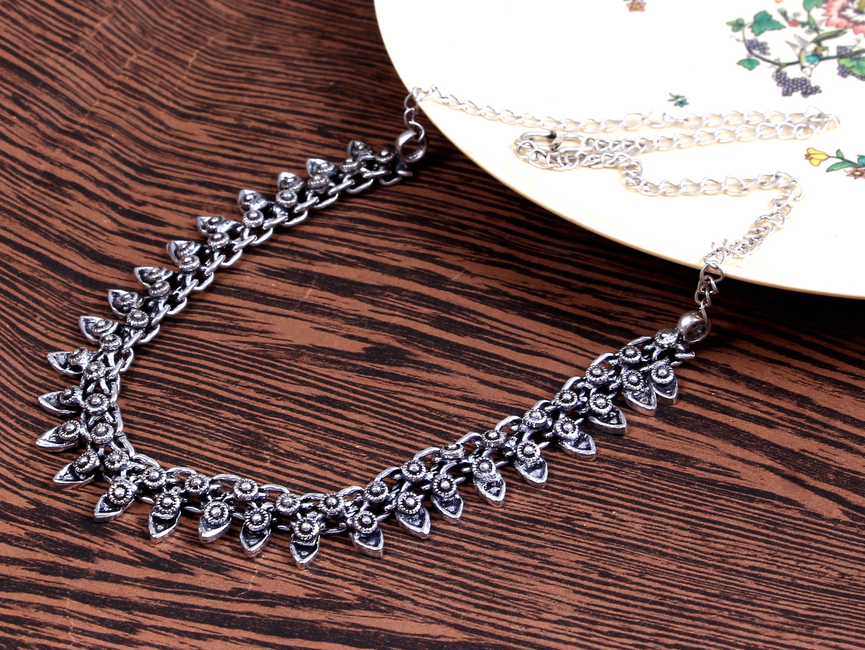 Antique Oxidised German Silver Black 