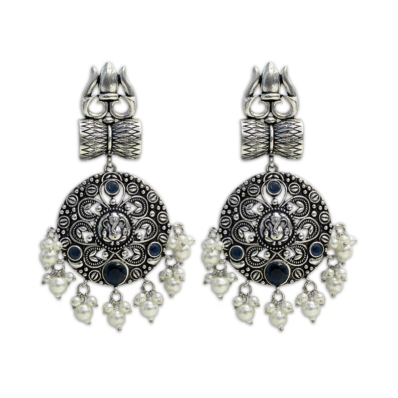 Bollywood Jewelry Indian Jewellery,Dangle /& Drop Earrings Oxidized Jewellery Handmade Earrings Handmade Jewelry Oxidized Earrings