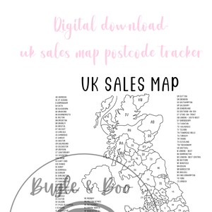 UK Verkauf Karte tracker | kleine Geschäftsausstattung | druckbare digitale Download-Datei