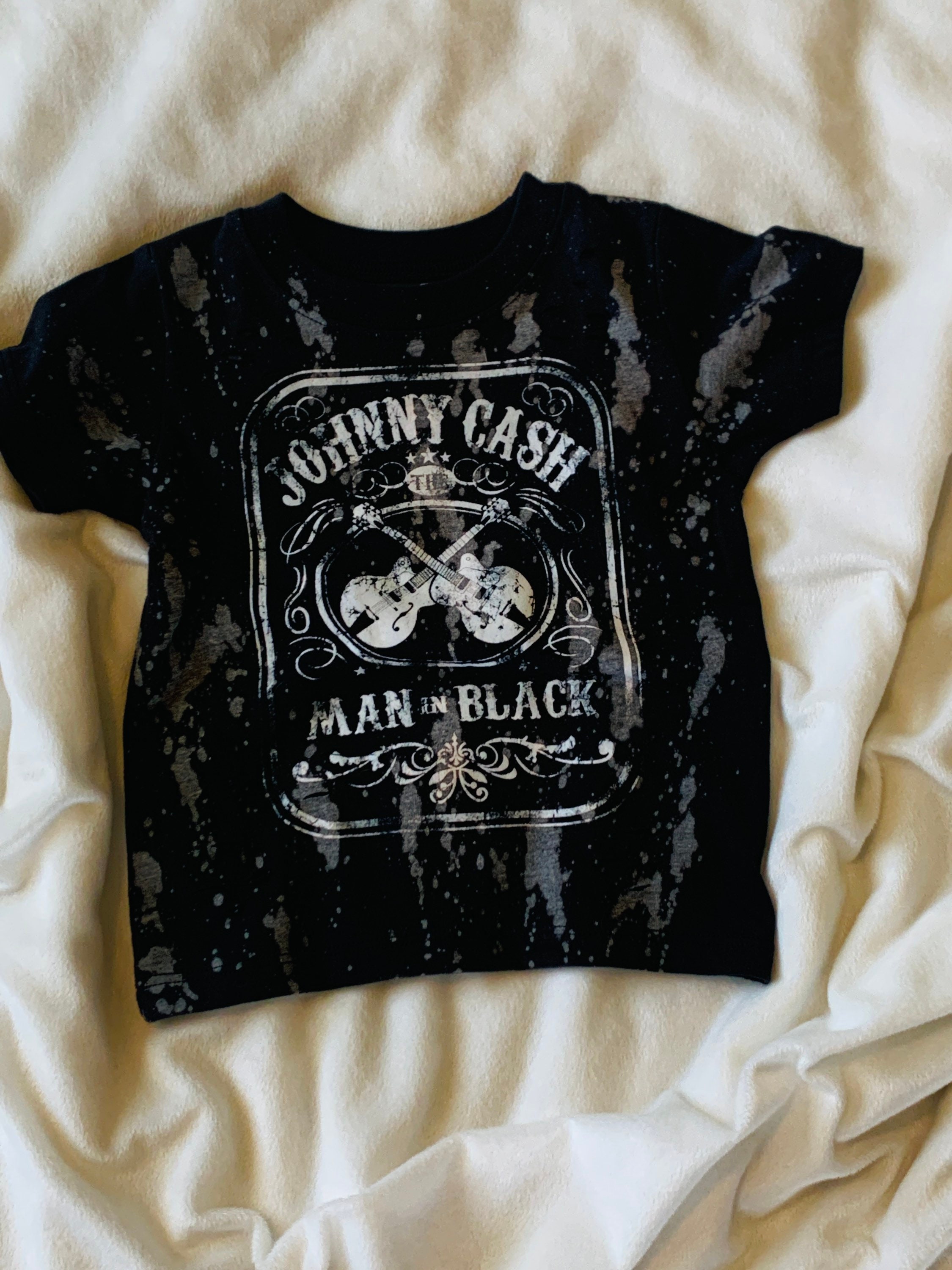 bleached johnny cash shirt