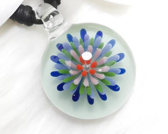 Dots Blown Glass Pendant