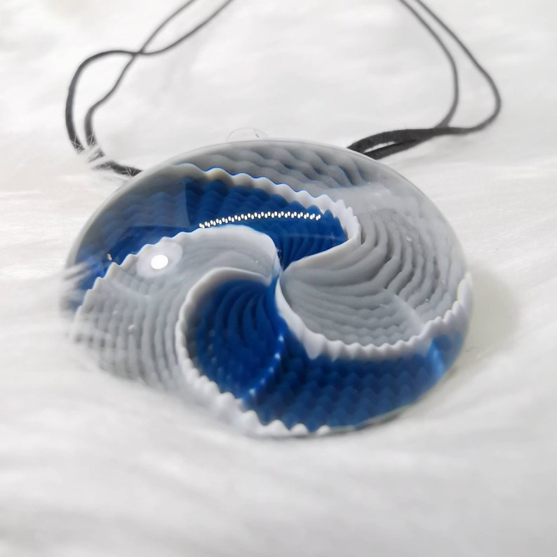 Reticello Blown Glass Pendant image 4