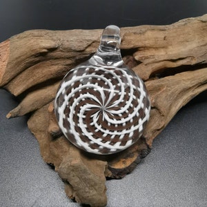 Reticello Glass Pendants  - Blown Glass Pendant - Blown Glass Necklace