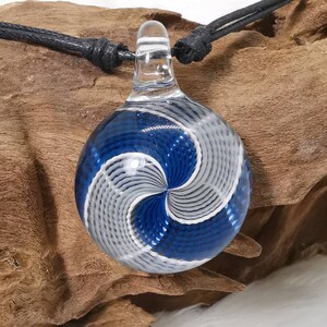 Reticello Blown Glass Pendant image 2