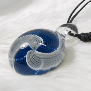 Reticello Blown Glass Pendant image 3