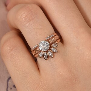 Wedding Engagement Vintage Rings Set Crown Royal Style Wedding Engagement Vintage Rings Set Crown Royal Style