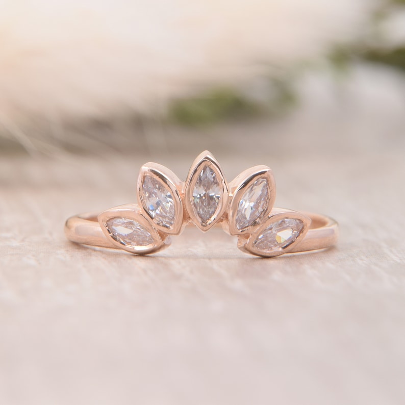 Antique Style Victorian Moissanite Engagement Rings Set Etsy