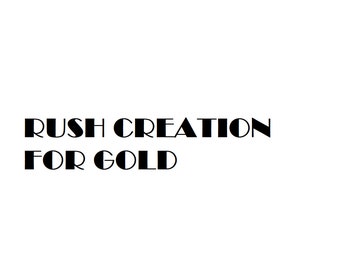 rush creation for gold 14k/18k