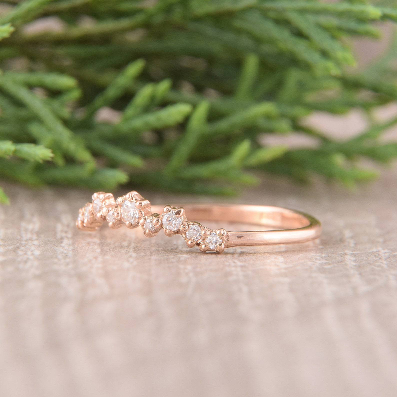 Womens Diamond Cluster Ring, Unique Diamond Wedding Band, Womens Womens Diamond Cluster Ring, Unique Diamond Wedding Band, Womens