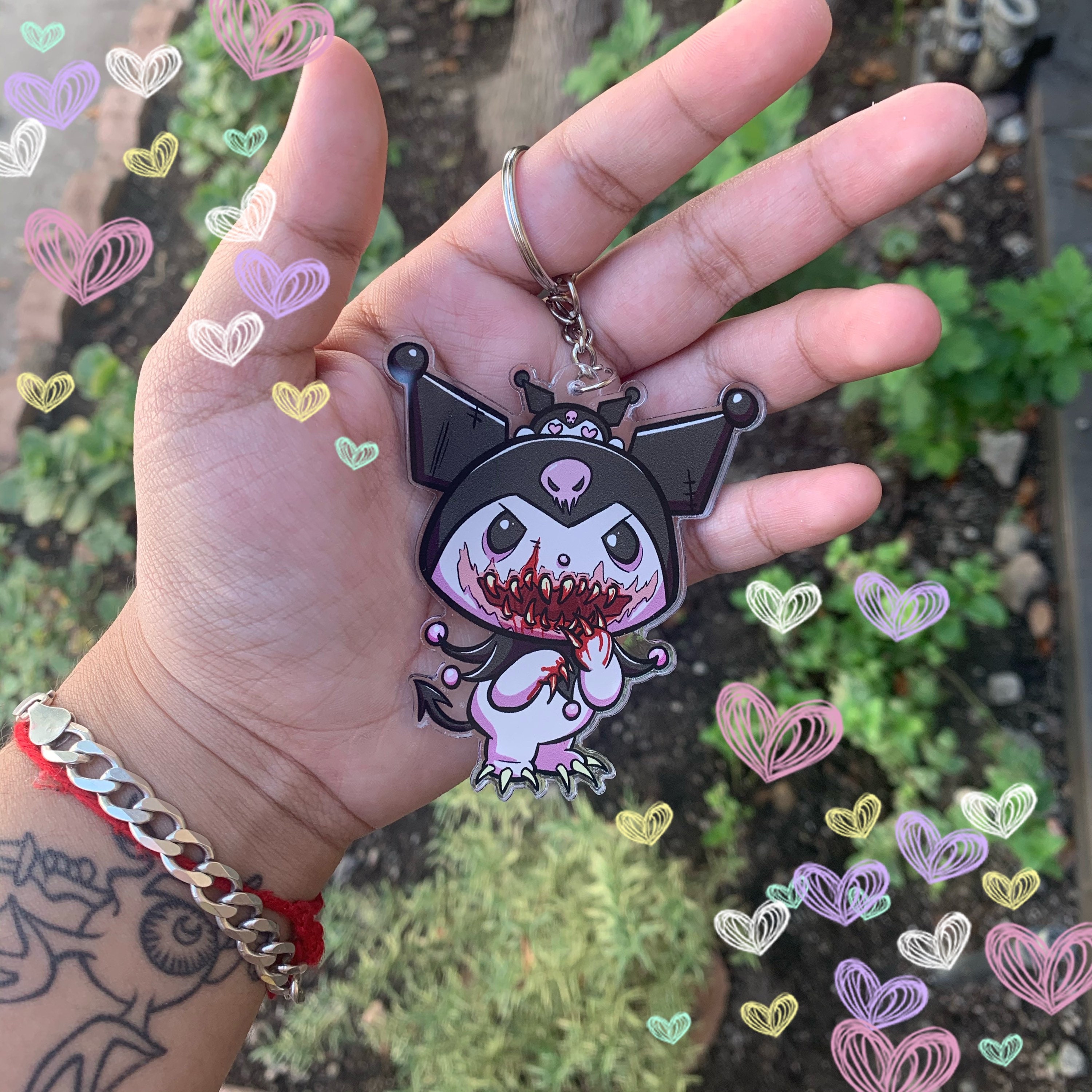 Kuromi Critters Acrylic Keychain