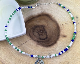 World Charm Beaded Necklace