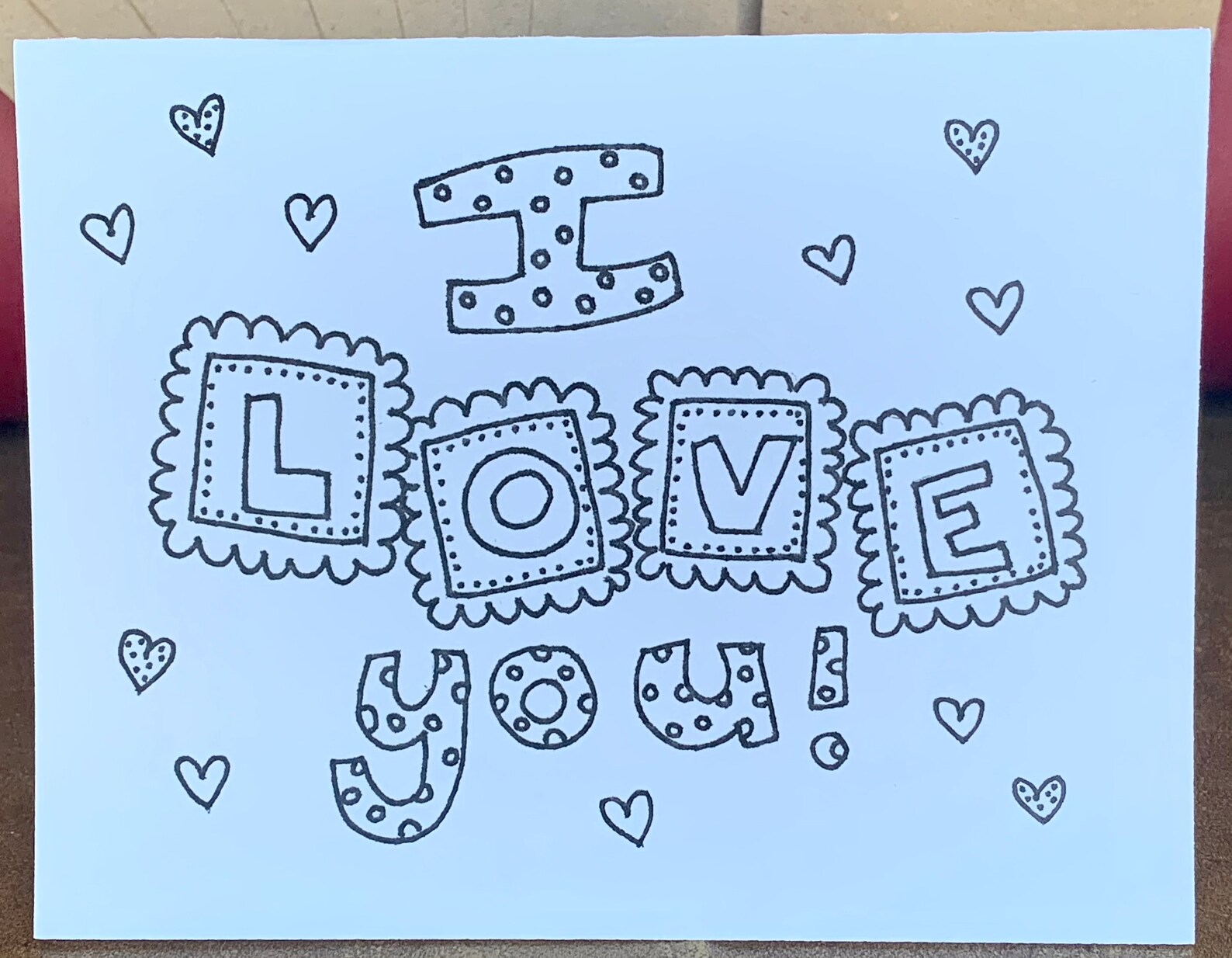 Cards to color give or give to be colored love etsy