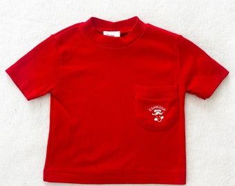 Vintage OshKosh Embroidered Logo Pocket Tee: 12m