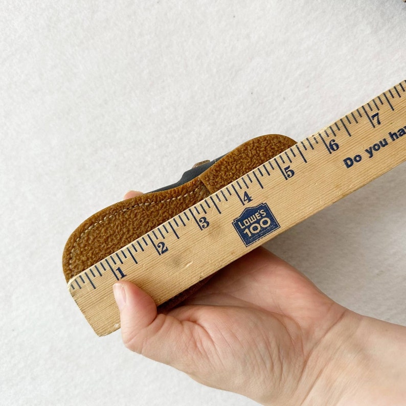 Vintage Unisex Blue Leather T Strap Dress Shoes Etsy