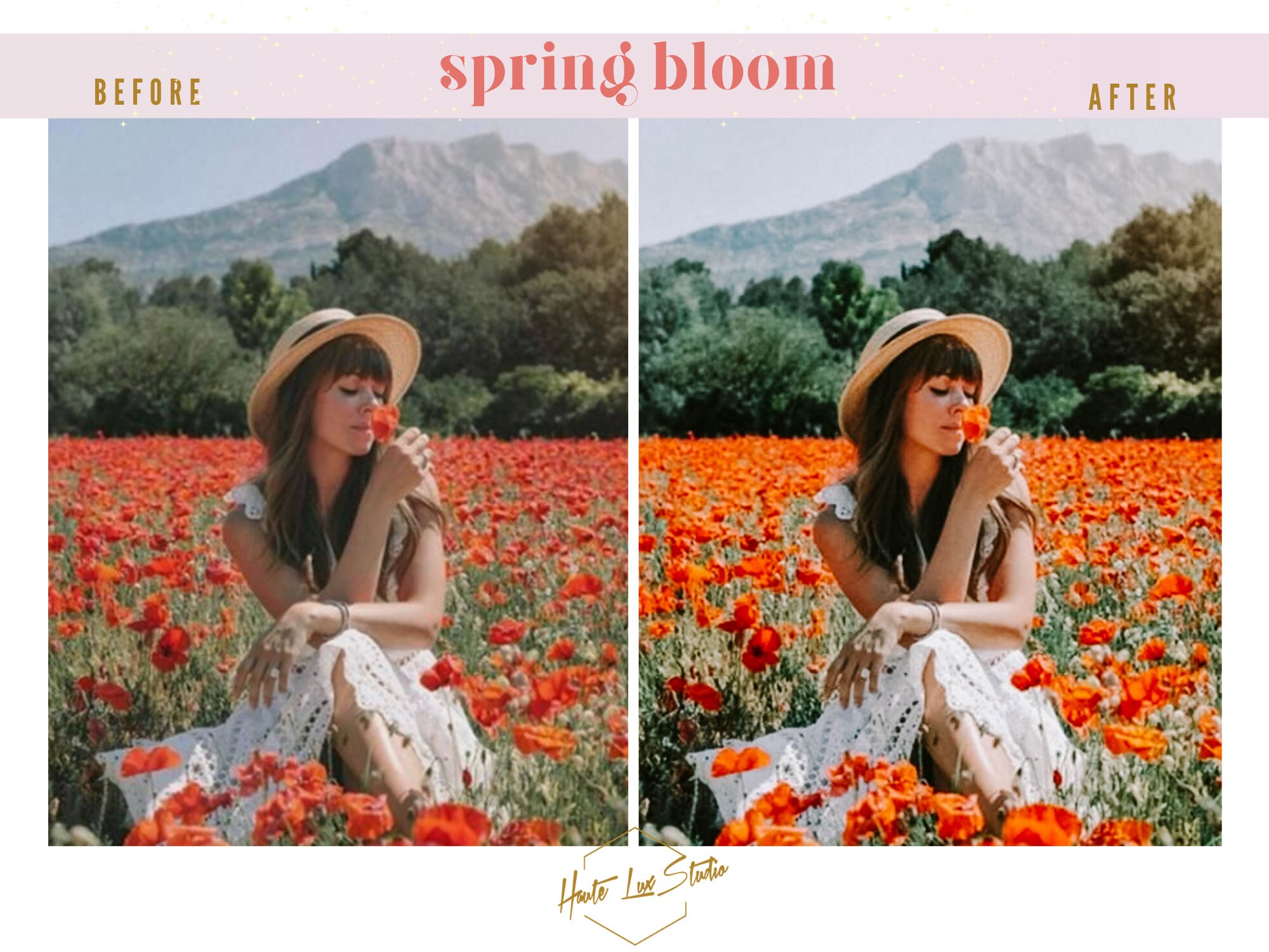 8 Flower Spring Preset Instagram Lightroom Mobile Presets | Etsy
