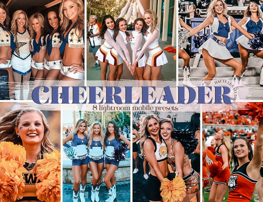 8 Cheerleader Presets, Blogger Presets, Instagram Mobile Presets, Insta ...