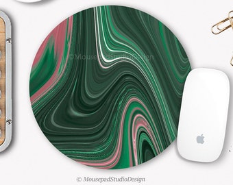 Mauspad abstraktes Grafikdesign, Abstraktes Flüssigeffekt-Mauspad, Dekorative Büromatte, Computerzubehör