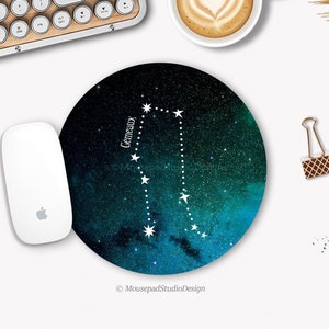 GEMINI or GEMEAL mouse pad, Mouse pad, Zodiac Signs, Astrological Signs, Gemini Sign, Sign of Gemini, Mousepad Zodiac