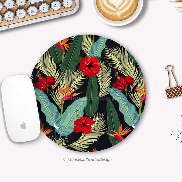 Mousepad Flowers, Peonies, Original mousepad, Végétal mouse pad, Office Gift, Desk Accessory, Coworker Gift, Fellow worker gift