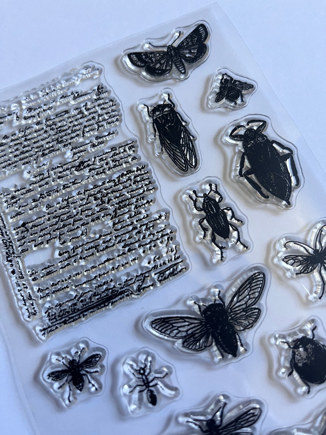 Bug Stamp Kit Insect Stamp Set: Butterfly, Bee, Beetle, Moth for Journaling and ...