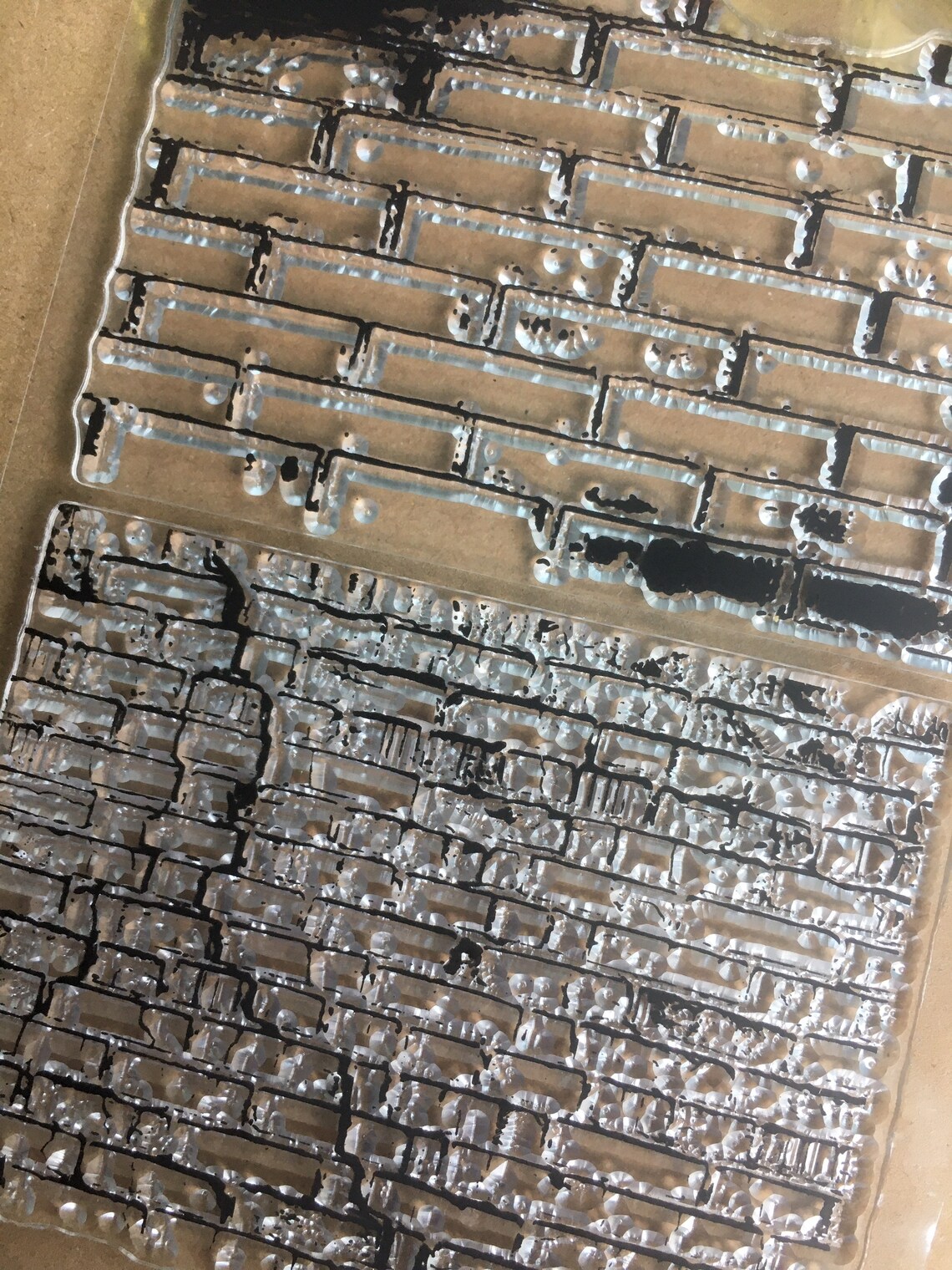 Brick Wall Rubber Stamp Texture Rubber Stamp Wall Etsy