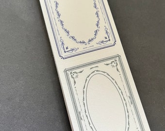 Scrapbooking, journal long decorative paper pad, ephemera, papers for scrapbooking, journalling, style b oval