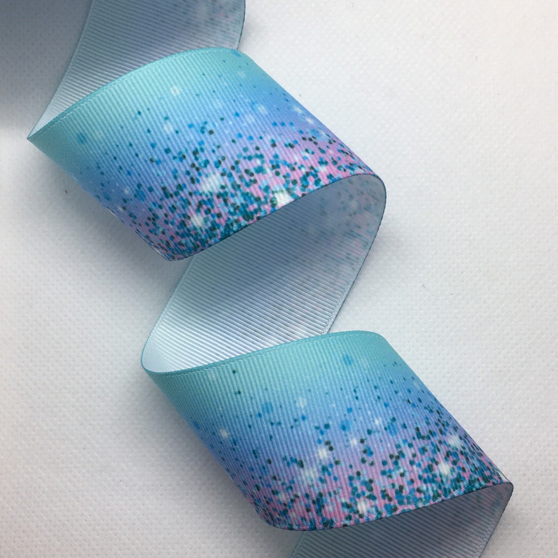 2m Space Star Galaxy Ribbon 38mm wide grosgrain ribbon Etsy België