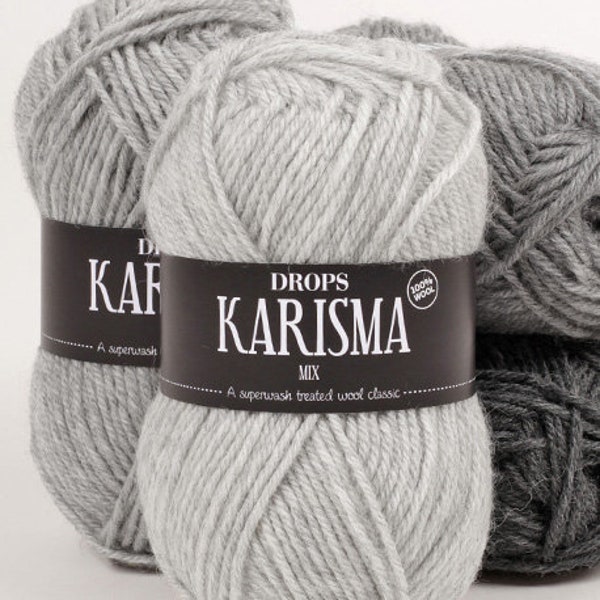 GARNSTUDIO DROPS Karisma - Un Superwash Traité 100% Wool Classic 50g 100m