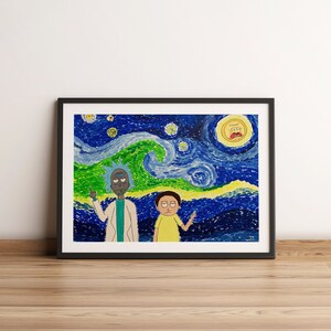 rick and morty van gogh