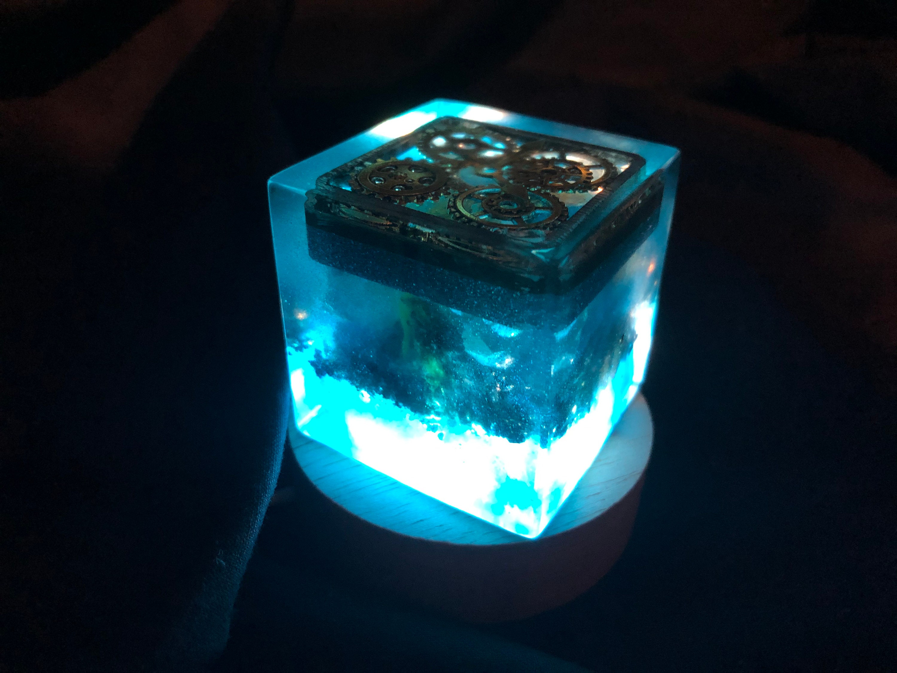 Cube Orgonite Engrenages