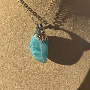 Larimar Pendant &quot;Glow of the Tropics&quot; – Elegance and Positive Energies