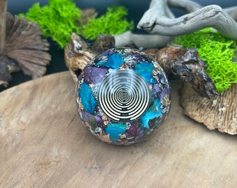 Handmade orgonite with Lakhovsky MWO oscillator