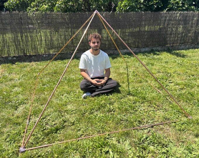 Giza Pyramid Kit – 1 Pyramidion + 4 Bases – Handmade Orgonite With ...