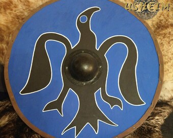 Panneau circulaire « Oiseau » Viking shield Bouclier vikings