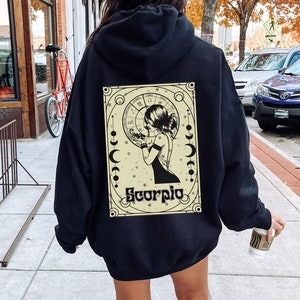 Black Cancer Zodiac Astrology Hoodie for Women Horoscope Gifts for Her Celestial Aesthetic Tarot Sweatshirt Birthday Month Sweatshirt Etsy Australia