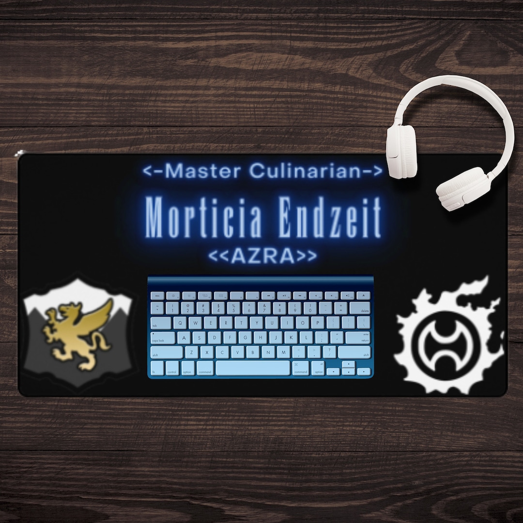 Custom Ffxiv Character Title, Name, and Fc Tag Desk Mats With Main