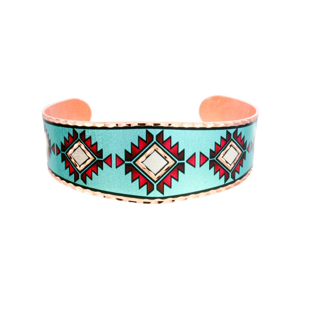 Native American Copper Bracelets Native American Bracelets Cuff Motif