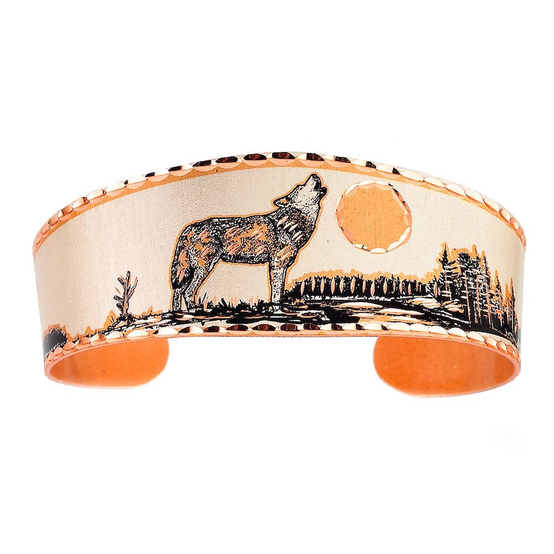 Wolf Jewelry Rustic Wave Bangle main image 1